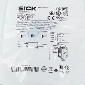 US FREE TAX SICK GTE6-P4211 GTE6P4211 1050710 Photoelectric s Retroreflective - Picture 1 of 8