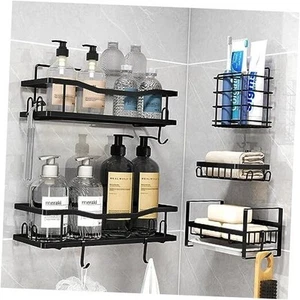 5 Pack Shower Organizer, Waterproof & Rustproof Shower Caddy With Sponge Holder - Picture 1 of 7