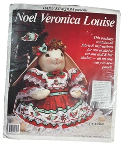 Vintage 1990 Daisy Kingdom Noel Veronica Louise Stofftier Nähset Weihnachten - Bild 1 von 8