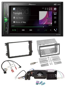 Pioneer 2DIN Lenkrad DAB USB Bluetooth Autoradio für VW Passat Polo Scirocco Sha - Bild 1 von 10