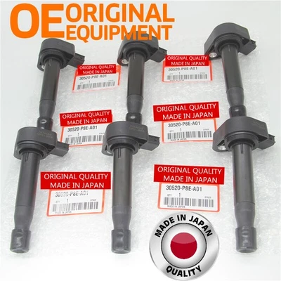 New Set of 6 Ignition Coils fit 1999-2009 Honda Odyssey 3.0L 3.2L 3.5L V6 Foto 1 de 4