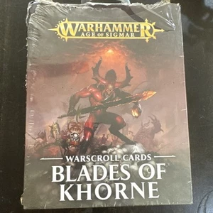 Games Workshop Warhammer Age of Sigmar Blades of Khorne carte Warscroll sigillate - Foto 1 di 2