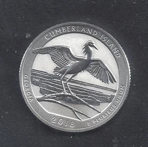 2018 S Silber Reverse Proof CUMBERLAND ISLAND Quarter - 90% Silber - Bild 1 von 2