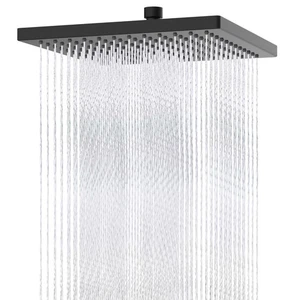 Thickness Metal Rain Shower Head, 12 Inch High Pressure Shower Heads, Square ... - Bild 1 von 7