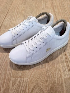 Lacoste Womens Carnaby EVO 01204SFA White/White US8 - RRP $189.95 - Picture 1 of 7