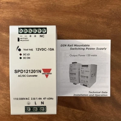 Fuente de alimentación conmutada CARLO GAVAZZI SPD121201N AC/DC 120W 12V 10A Foto 1 de 4