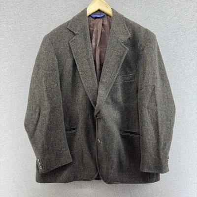 Chaqueta Pendleton Para Hombres 44 Espiga Tweed Forrada Blazer Gruesa Lana Marrón Usada en Excelente Condición Foto 1 de 4