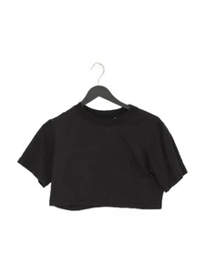 AllSaints Women's Top S Black Other with Cotton, Viscose Cropped - Picture 1 of 5