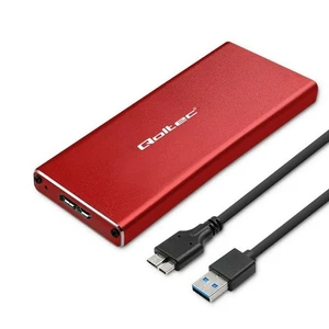 Externe Box Qoltec 51831 Rot - Afbeelding 1 van 9