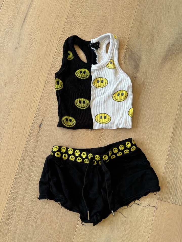 Flowers By Zoe Tank Top & Shorts Set Girls 2T 4T - Image 1 of 3