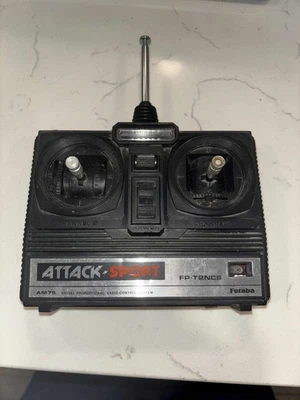 Futaba AM75 Attack Sport FP-T2NCS RC Radio Transmitter Controller 75Mhz - Image 1 of 4