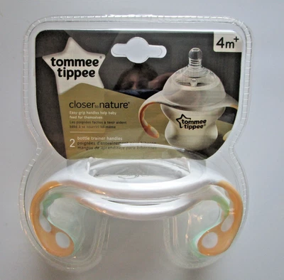 Tommee Tippee Closer To Nature Entrenador de Botellas Manijas Fácil Agarre Libre de BPA NUEVO Foto 1 de 2