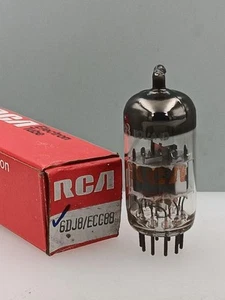 RCA Holland 6DJ8 ECC88 NOS nuovo con scatola piastre grigie Halo Getter tubi seri D788 - Foto 1 di 4