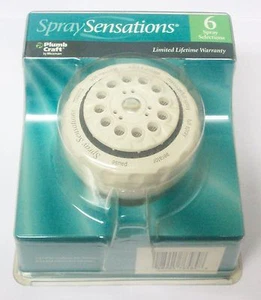 Plumb Craft 76-584 Spray Sensation 6-Spray Selection Shower Head - White - Picture 1 of 1