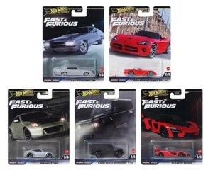 Hot Wheels Premium 1:64 Fast & Furious 2024 Mix J Complete Set 1-5 - Picture 1 of 8