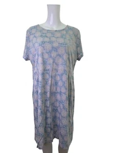 Adini Shift Dress Size Large 16 Blue Mix Soft Floral Womens NEW EU44 RRP £70 - Picture 1 of 9