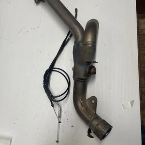 06-07 Kawasaki Zx10 Exhaust Mid Pipe With Valve - Picture 1 of 16