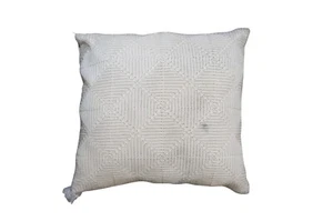 Celerie Kemble Embroidered Cotton Geometric Down Filled Throw Pillow 18" - Picture 1 of 13
