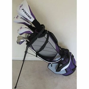 NEW Ladies Complete Golf Set Driver Wood Hybrid Irons Putter Bag Purple Womens - Picture 1 of 8