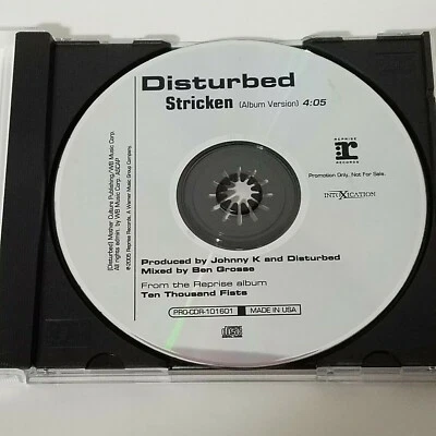 Disturbed Stricken Album Version Single Promo CD USA PRO-CDR-101601 - Image 1 of 2