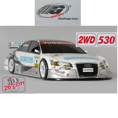 FG Modellsport 1:5 Challenge 2WD 530 Chassis 26ccm³ Audi A4 DTM Siemens - Bild 1 von 4