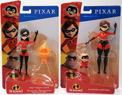 The Incredibles Pixar Mattel -disney-aussuchen: Elastigirl & Jack-Jack, Violet Cover