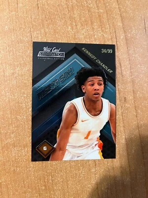 2021-22 Wild Card Alumination - Kennedy Chandler - Rising Sun Blue Insert #d /99 - Image 1 of 2