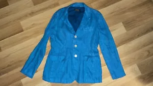 Vintage POLO RALPH LAUREN Blue WOMEN BLAZER Size 6 Size UK 10. - Picture 1 of 5