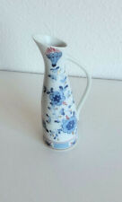  schöne Vase, Krug Volkstedt Porzellan 1789 Blumen Echt Kobalt handbemalt 21 cm