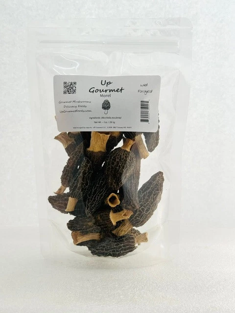 Morels (dried) 1oz UP Gourmet Foods Local Michigan Made  - Image 1 of 1