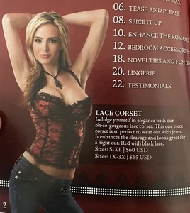 Elegant Moments Goth Black & Red Lace & Zip Up Corset & Underwear Size 38 New - Picture 1 of 8