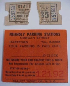 State Theatre Hartford Conn Admission Ticket Parking Stations Morgan Street - Picture 1 of 7