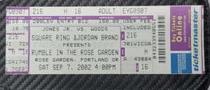 2002 Roy Jones Jr vs Clinton Woods Boxing Ticket - Picture 1 of 5
