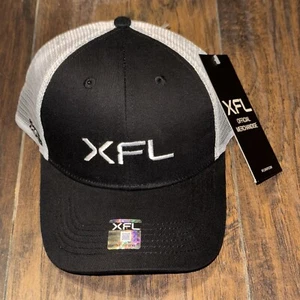 2023 XFL Football League Logo Merce Ufficiale Regolabile Cappello Bianco Nero - Foto 1 di 13