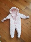 MOTHERCARE Baby pink PRAM SUIT SNOW SUIT 6-9 month 