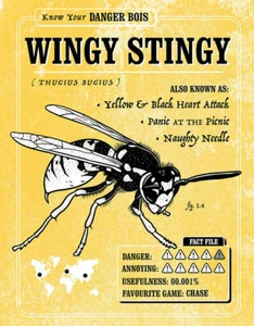 12" X 16" KNOW YOUR DANGER BOIS WINGY STINGY METAL SIGN NEW - Picture 1 of 1