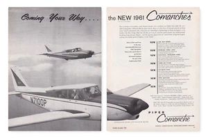 1961 Piper Comanche Aircraft ad 8/13/2023d - Picture 1 of 1