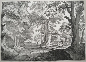 Matthäus Merian Kupferstich Strass zum neuen Haus Nachstich selten Jugendwerk 19 - Picture 1 of 1