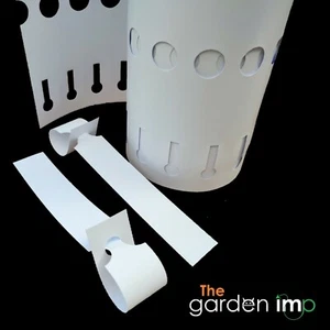 Schlaufenschloss weiß Pflanzenetiketten groß Namens-ID-Schilder Kunden Autos Teile Bäume | 100 - Bild 1 von 3