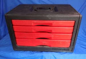 CRAFTSMAN TOOL STORAGE 4 Drawer Tool Box 1/4 3/8/1/2 Drive Hard Plastic - Picture 1 of 8