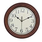 Rustic Hanging Clocks Mute Sweep Second Movement Large Arabic Numerals Round