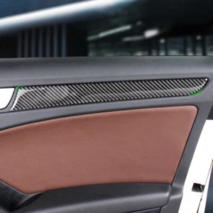 Revestimiento de puerta de ventana de fibra de carbono de coche 4 piezas para Audi A4 B8 A5 2010-2016 - Imagen 1 de 5