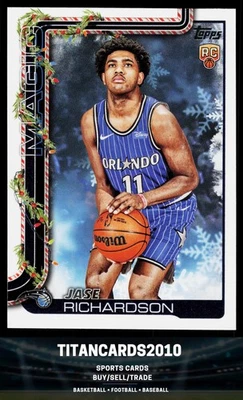 Jase Richardson 2025-26 Topps ПРАЗДНИК дебютант праздник RC Орландо Magic #225 - Изображение 1 из 2