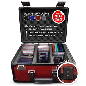 Caja de almacenamiento de tarjetas graduadas premium - Estuche de tarjetas graduado resistente a impactos con TSA... - Imagen 1 de 8