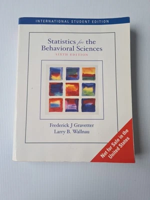 Statistics for the Behavioral Sciences 6th Ed Gravetter Wallnau  - Image 1 of 4