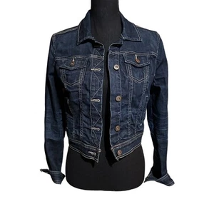 Arizona Dark Wash Denim Jean Jacket Women's M Medium - Picture 1 of 7