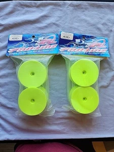 Pro-line 2660-02 Velocity Dish Wheels Yellow Vintage Tmaxx Emaxx Revo Hpi Savage - Picture 1 of 4