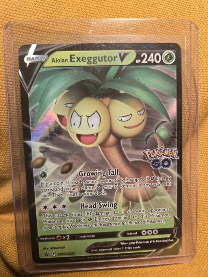 Pokemon TCG - Alolan Exeggutor V SWSH 225 NM - Image 1 of 1