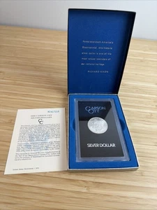 1884 CC GSA Carson City Morgan Silver Dollar $1 with Box and COA Toning - Picture 1 of 6
