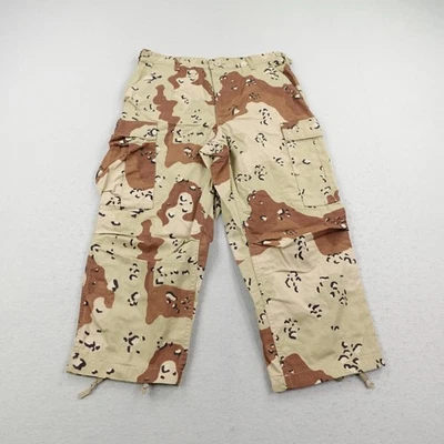 Pantalones De Colección Ejército de Estados Unidos Hombres Medianos Recortados Chocolate Chip Camuflados Pantalones Desierto Años 90 Foto 1 de 4